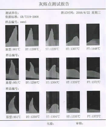 微機(jī)灰熔點測定儀打印